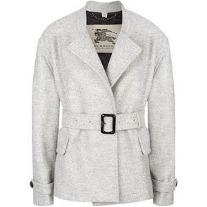 Burberry London Gray Heronsby Short Jacket size 6